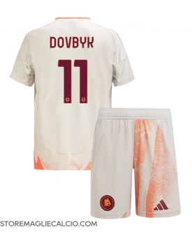 AS Roma Artem Dovbyk #11 Maglia Gara Trasferta Repliche 2024-25 Bambino